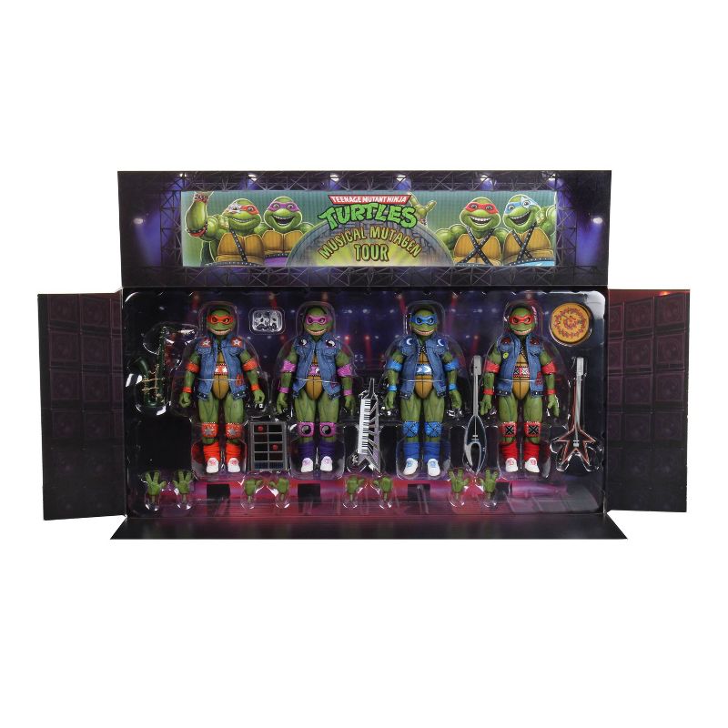 Teenage Mutant Ninja Turtles Musical Mutagen Tour Bundle Figure 4 Pk Tshirt XXL