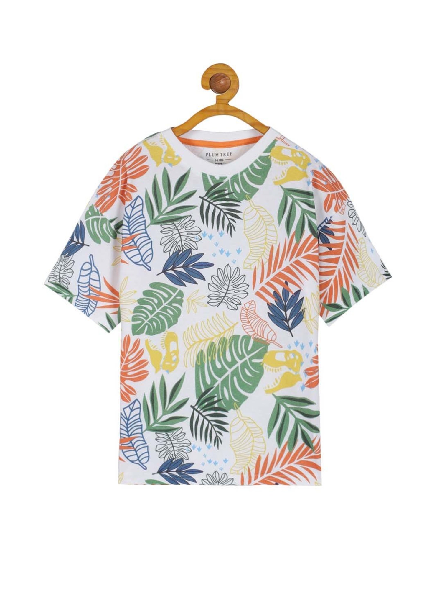 Plum Tree Kids Multicolor Cotton Printed T-Shirt (Pack of 2)