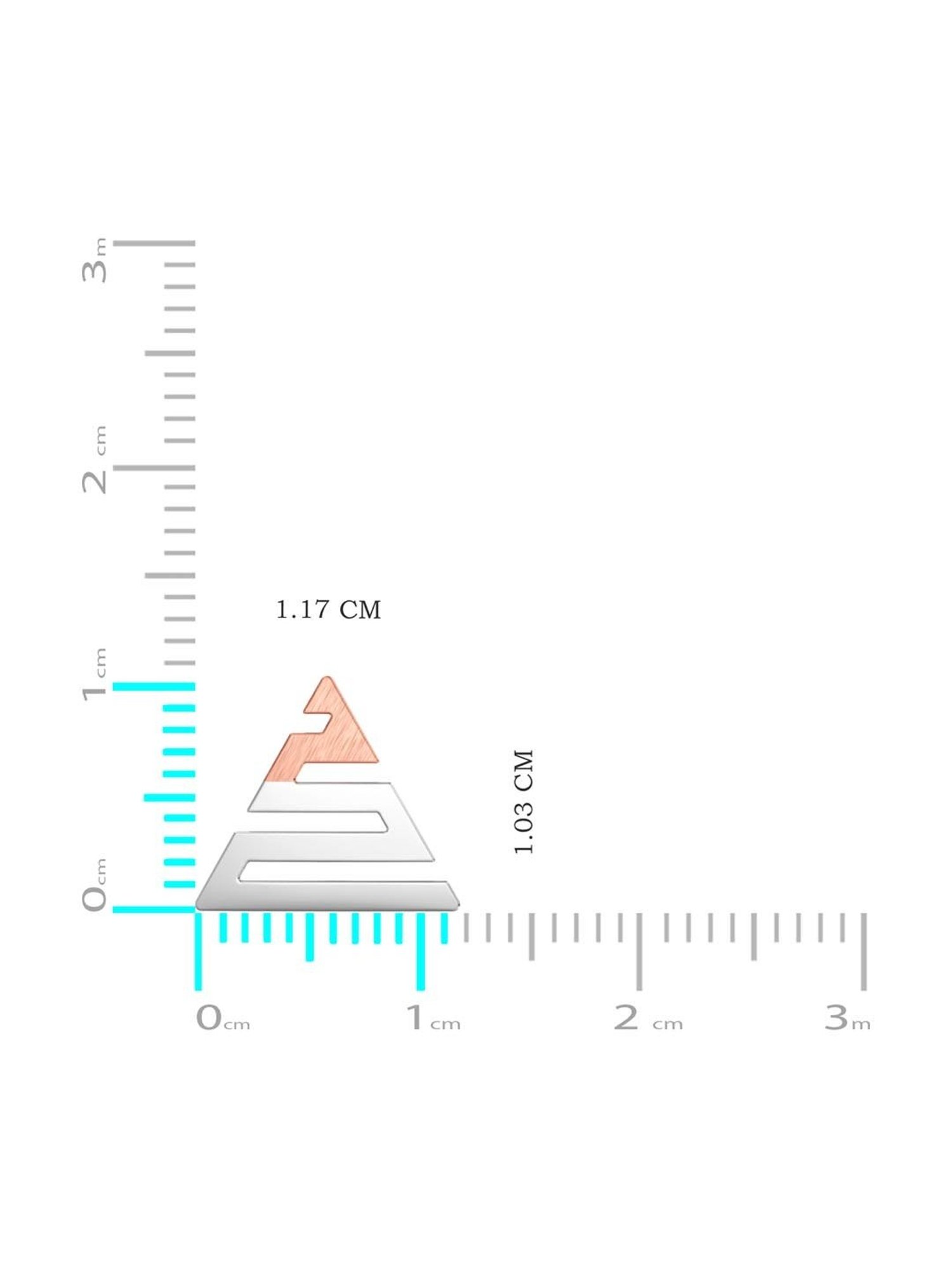 Joyalukkas 950 Platinum Dazzling  and Rose Gold Earrings