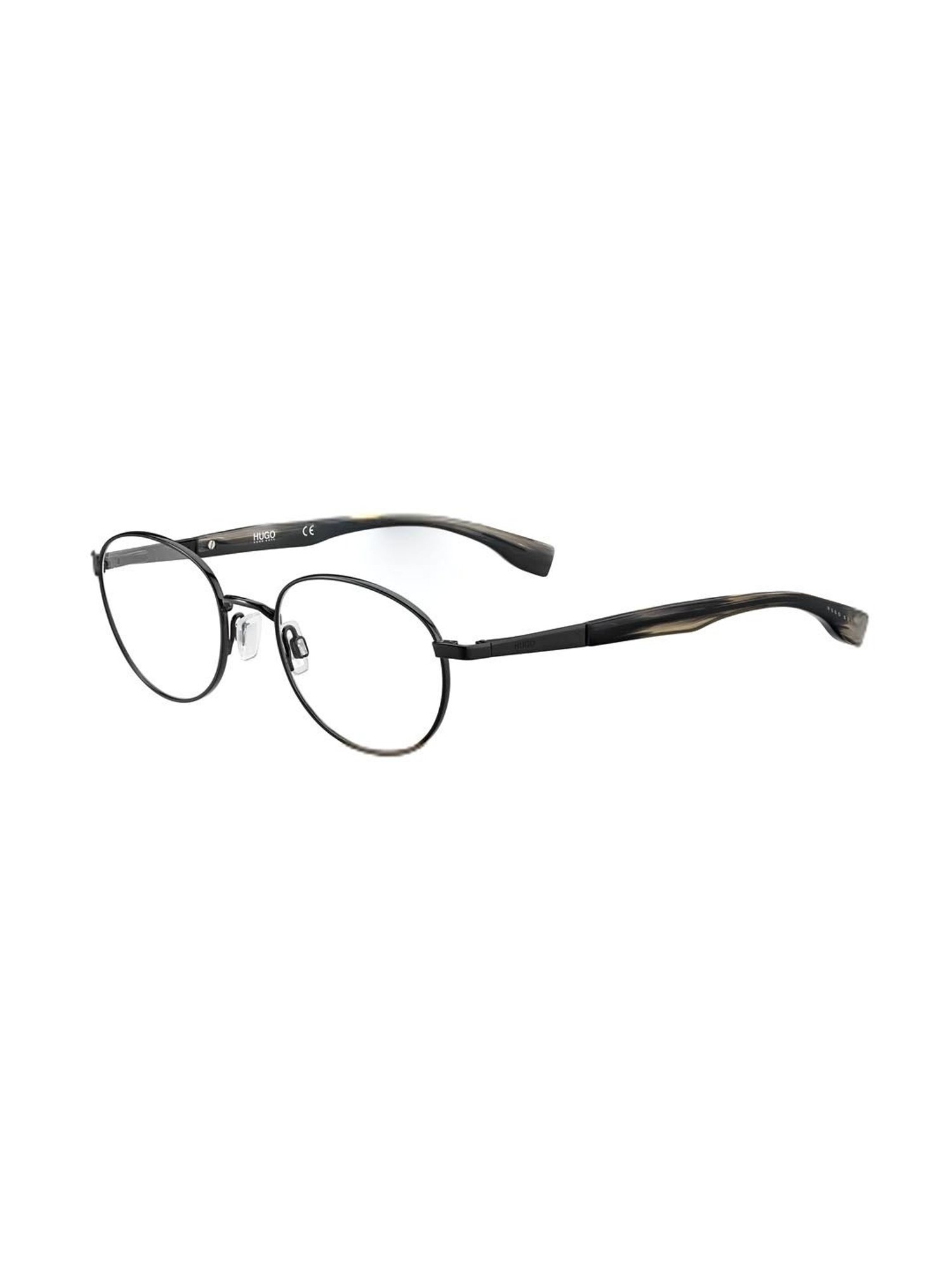 HUGO Black Oval Eye Frames for Men