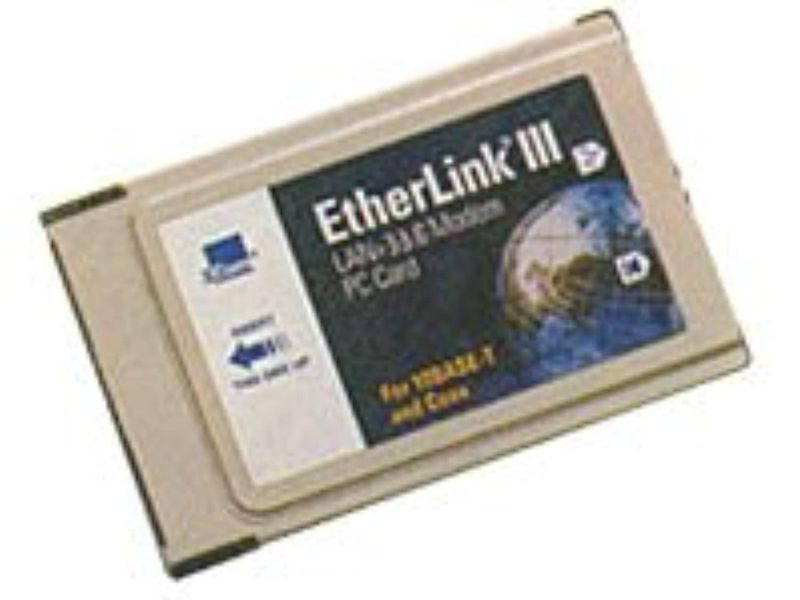 3com etherlink iii lan+33.6 modem global pc card