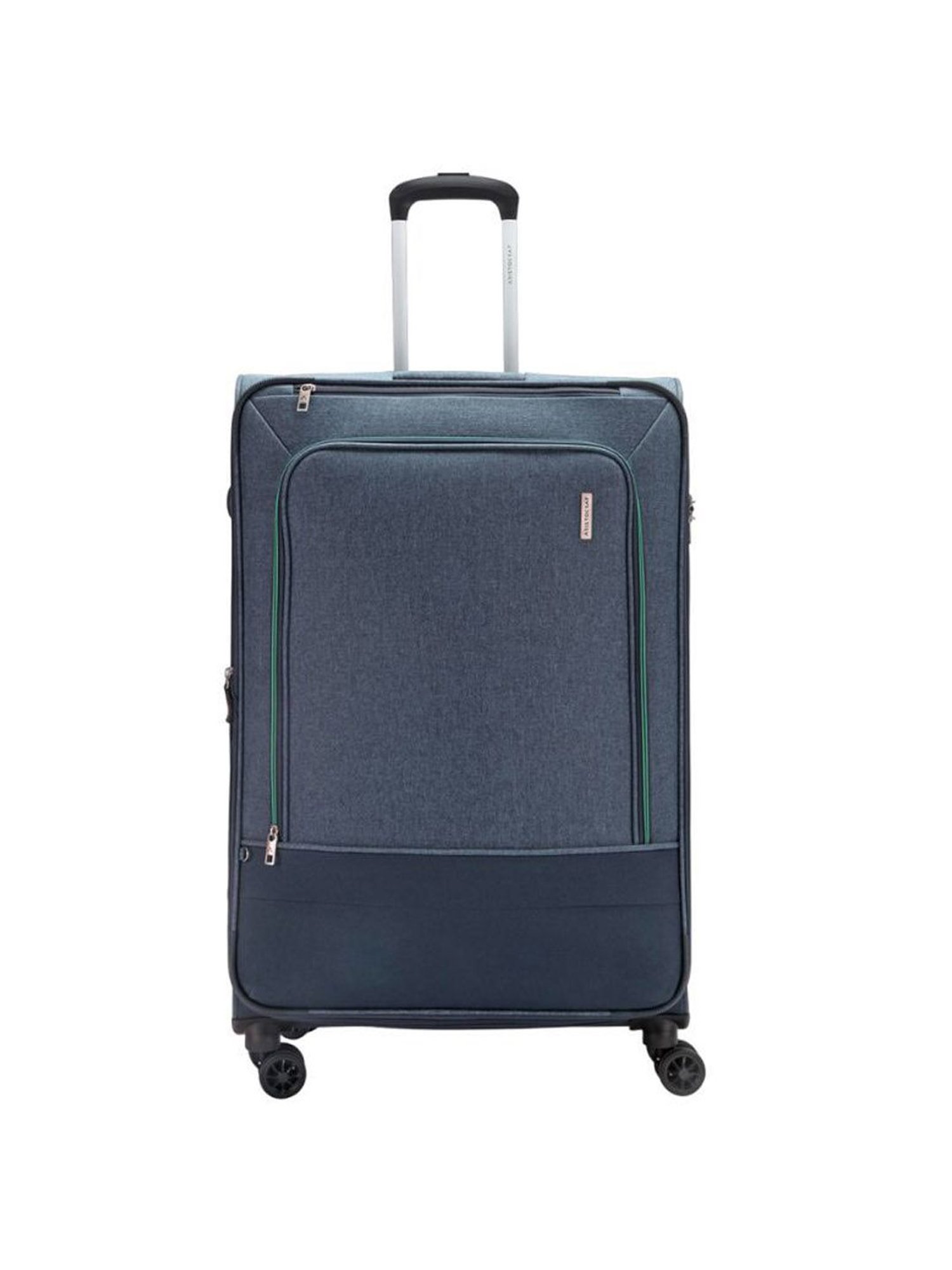 Aristocrat Saphire Plus Blue Solid Soft Cabin Trolley Bag - 27 cm