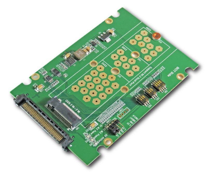 PCIe Gen 4 16GT/s Gen-Z (SFF-8639) to M.2 NVMe Adapter