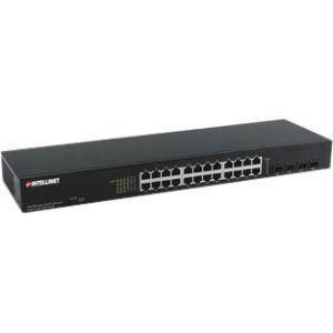 Intellinet 24-Port Web-Managed Gigabit Ethernet Switch with 2 SFP Ports