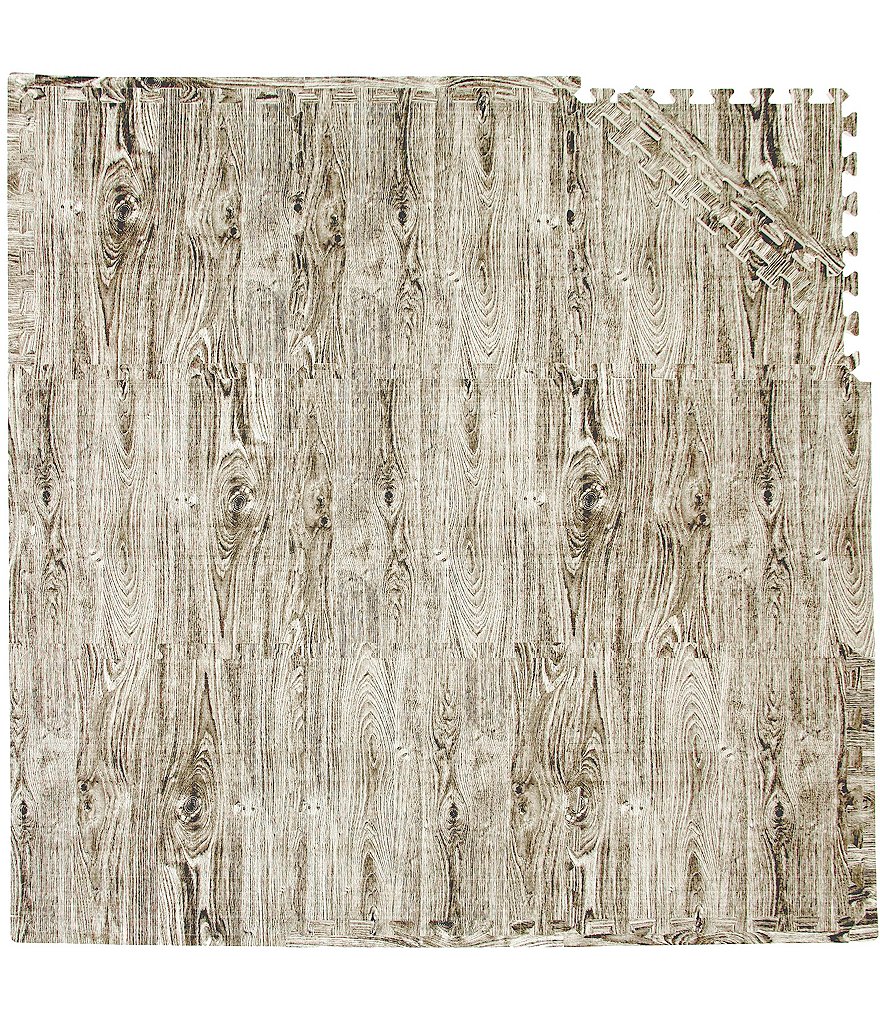 Tadpoles 9 Piece Foam Playmat Set - Wood Grain