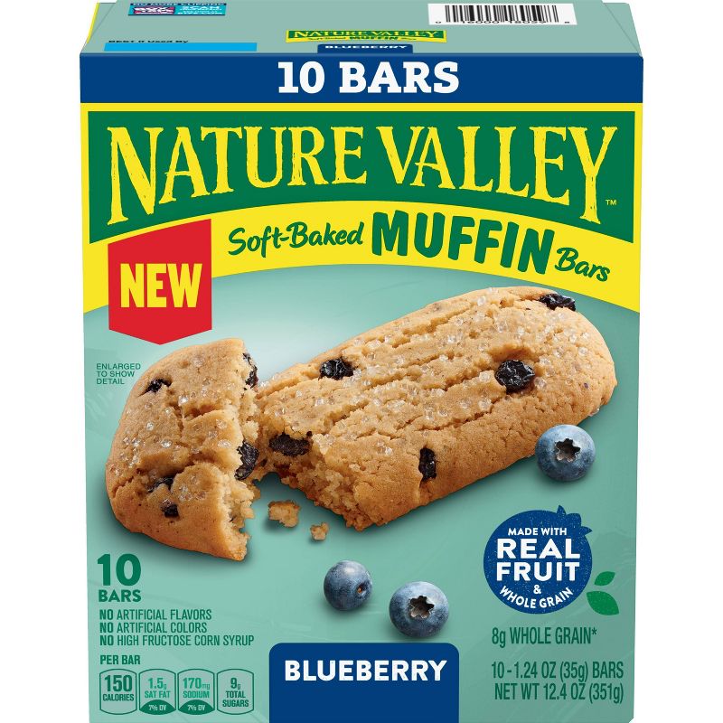 Nature Valley Soft Baked Blueberry Muffin Bars - 10ct/12.4oz