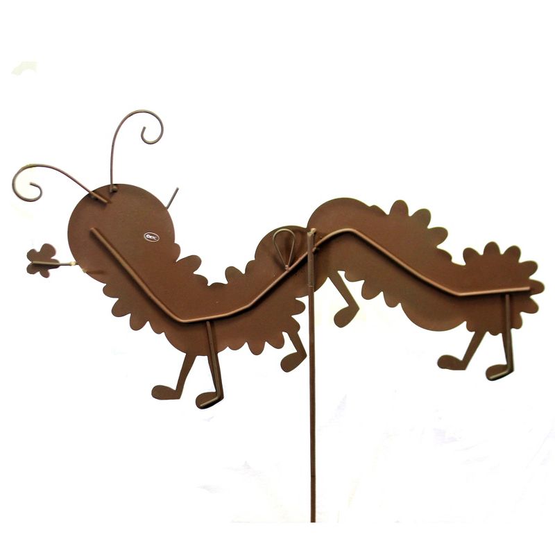 Home & Garden 25.0" Daisy Worm Flowers Ooutdoors Round Top Collection  -  Decorative Garden Stakes