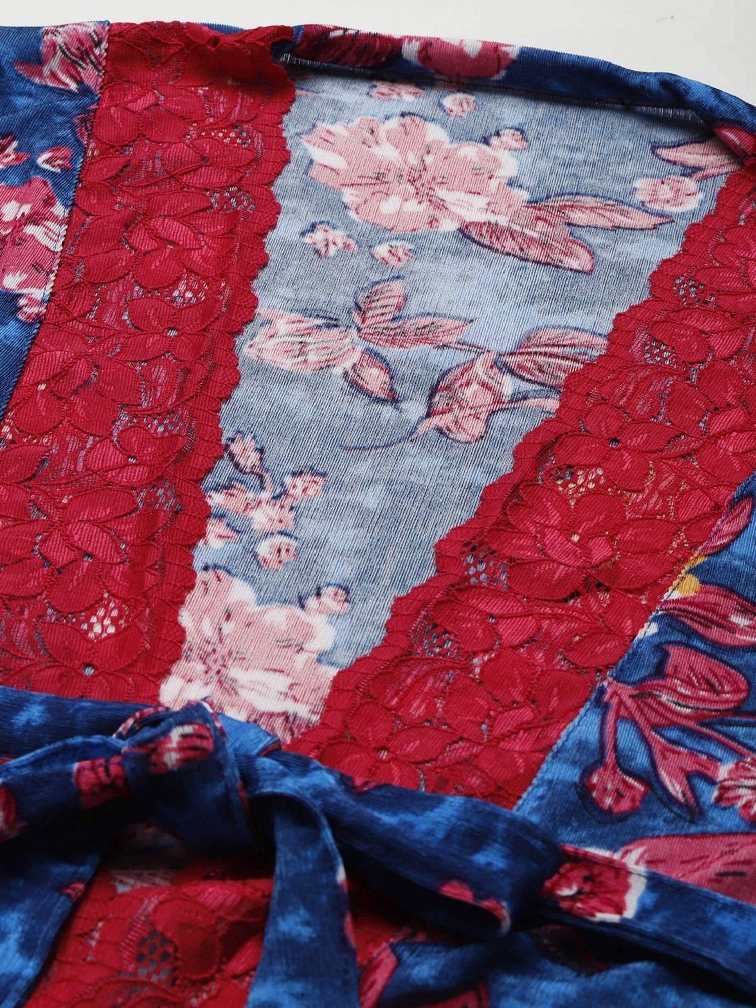 Ms.Lingies Blue Lace Work Robe