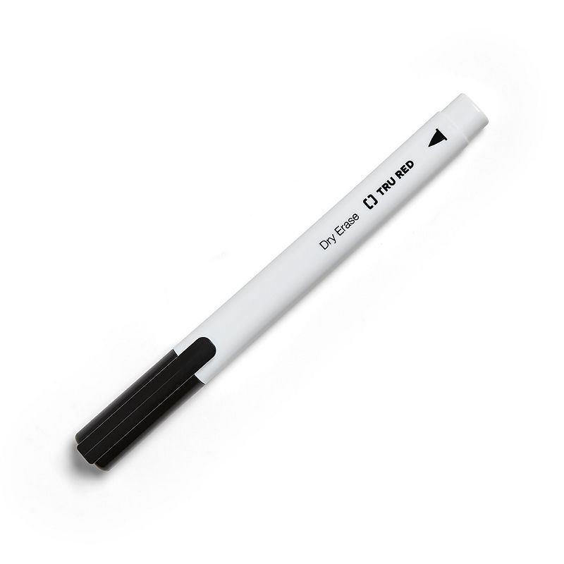 Universal Pen Style Dry Erase Marker, Fine/Bullet Tip, 12ct - Black