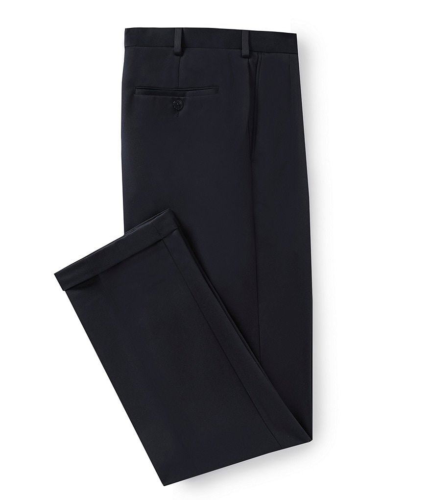 Roundtree & Yorke Travel Smart Non-Iron Pleated Ultimate Comfort Microfiber Dress Pants