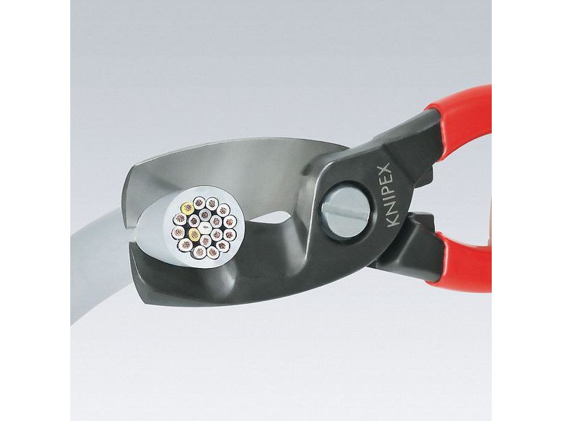 KNIPEX 95 11 200 SBA 8" Cable Shear, Shear Cut