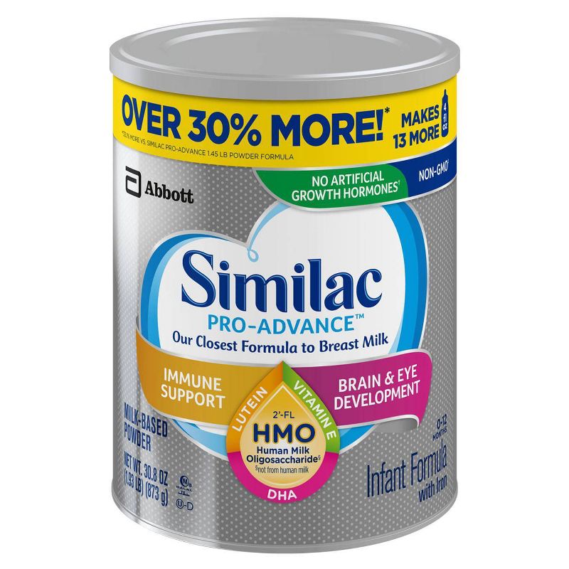 Similac 4pk Pro-Advance Milk-Based Powder - 123.2oz