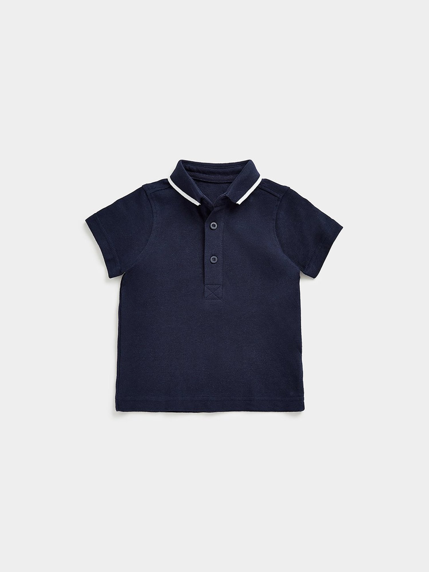 Mothercare Kids Navy Solid Polo T-Shirt