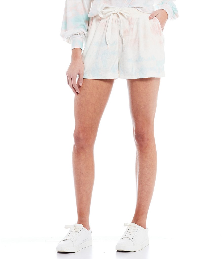 Coco + Jaimeson Coordinating Terry Cloth Tie-Dyed Shorts
