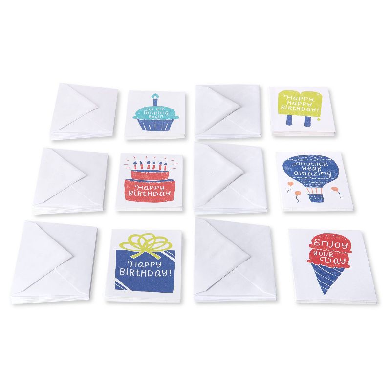 48ct Basic Birthday Icons Card Bundle