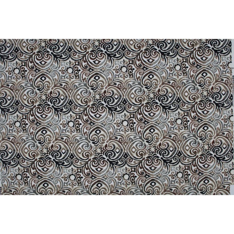 2pk Corrinthian Driftwood Rectangular Throw Pillows Black - Pillow Perfect