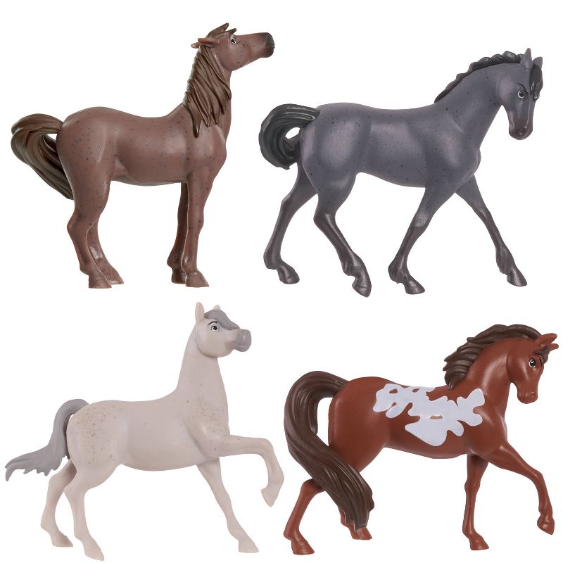 Spirit Riding Free Spirit's Herd Horse Figure 4pk