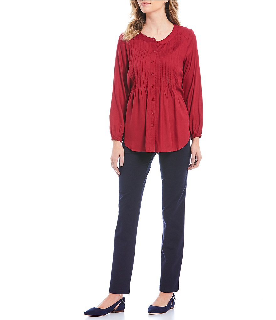 Intro Petite Size Teri Love the Fit Straight Leg Knit Leggings