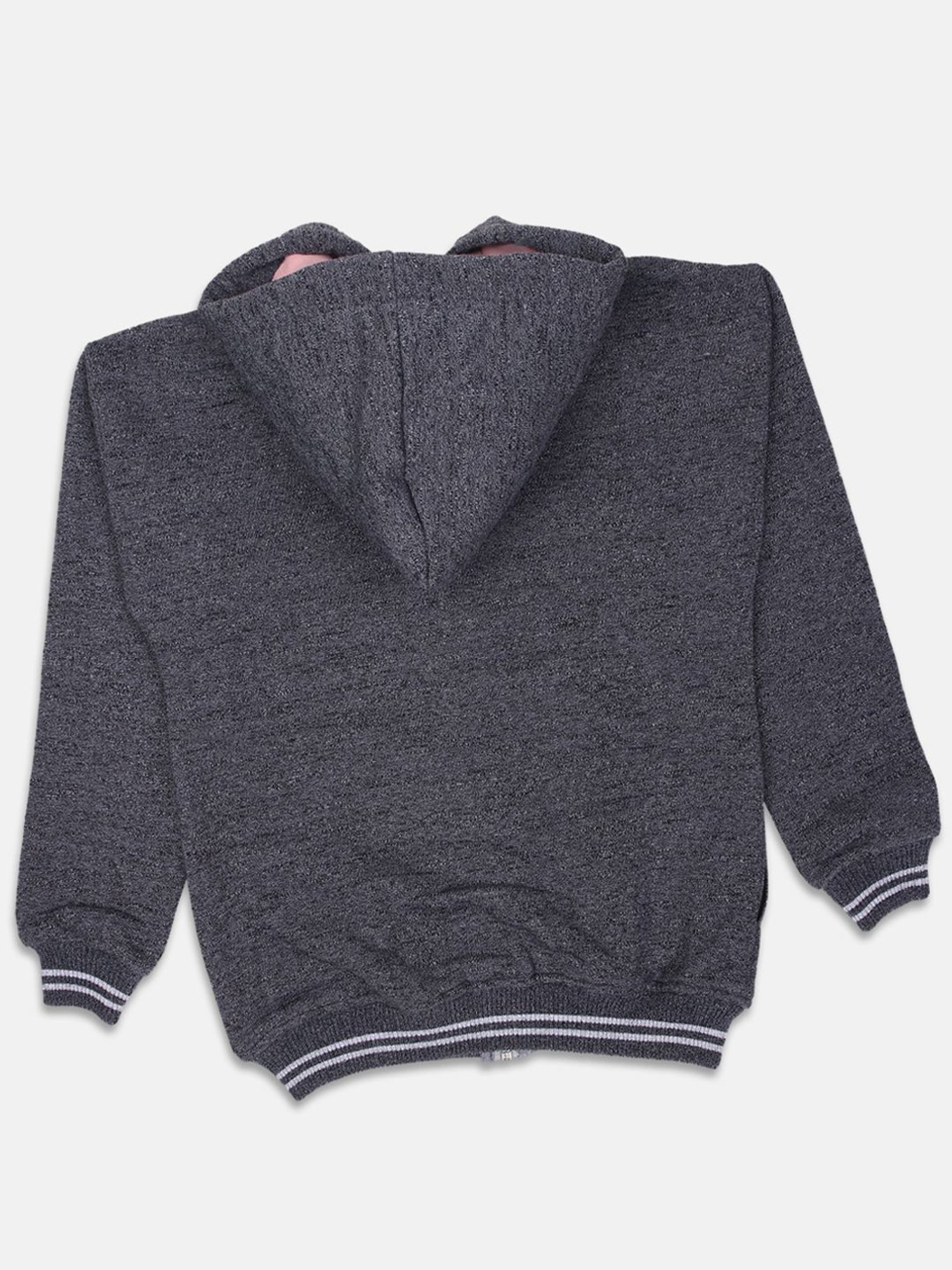 ZIAMA Kids Black Floral Print Full Sleeves Sweatshirt