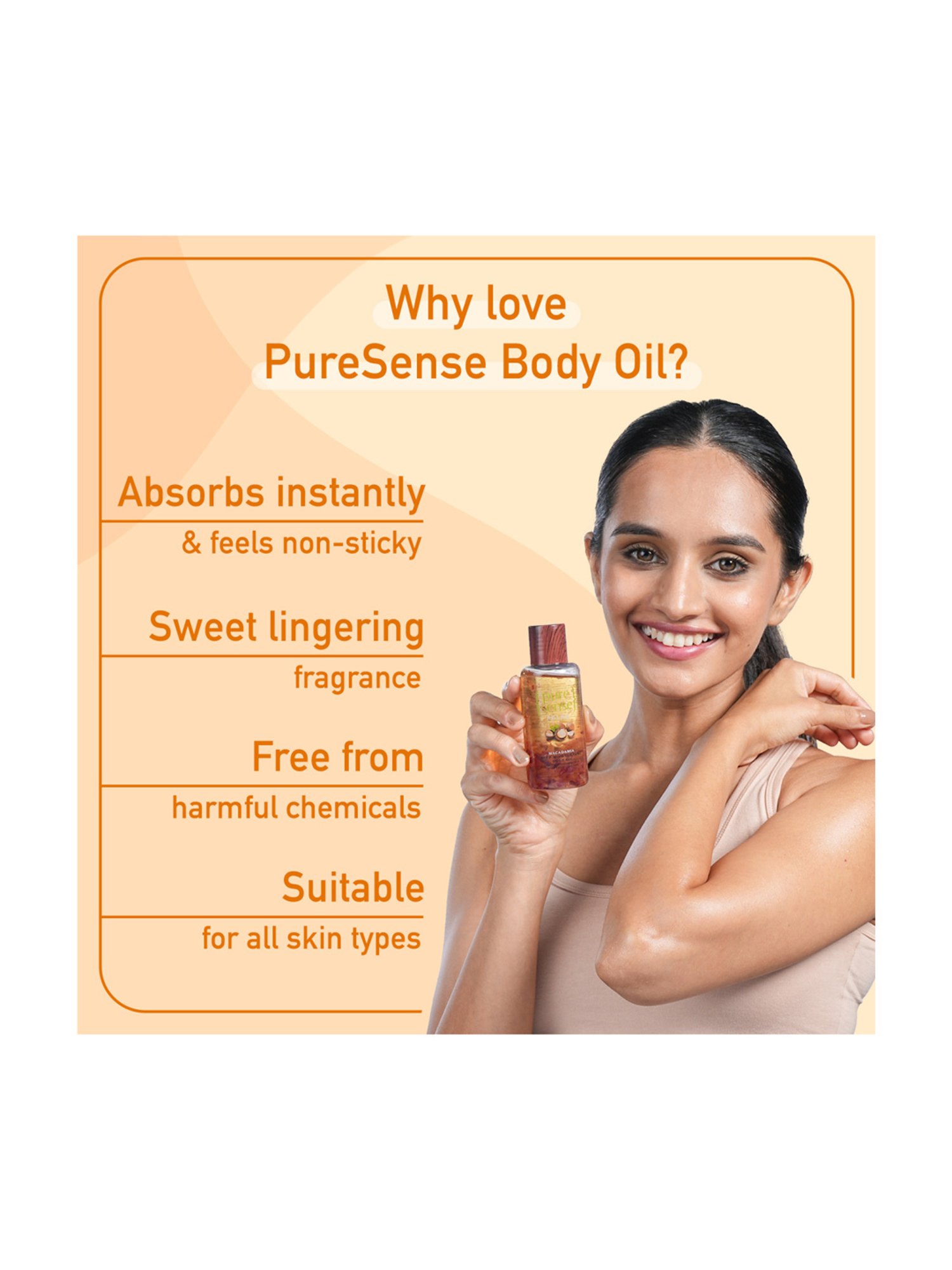 Pure Sense Macadamia Deep Moisturising Body Oil - 100 ml