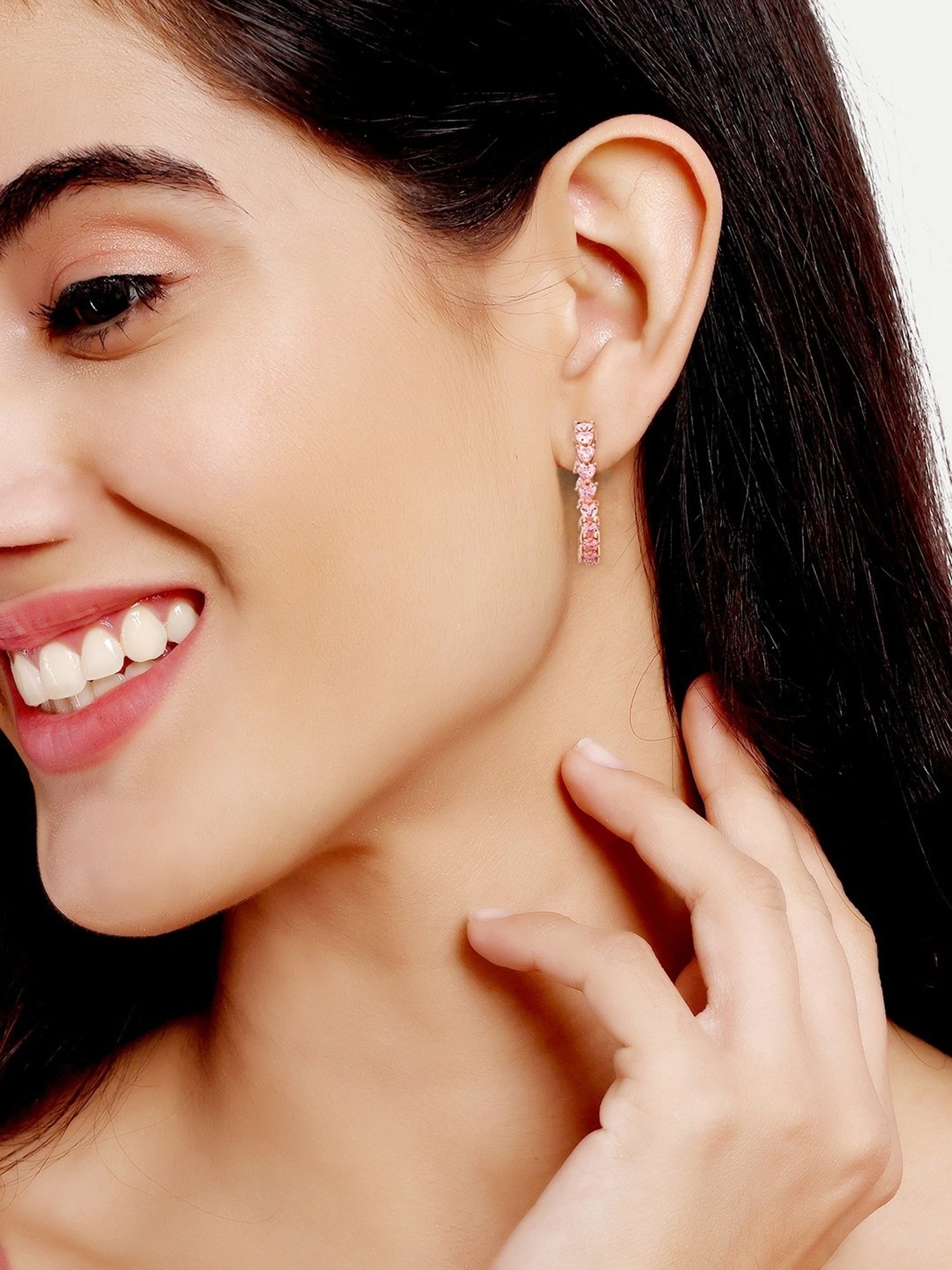 The Real Effect London Silver Hoop Earrings for Women