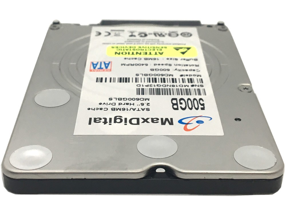 MaxDigital 500GB 5400RPM 16MB Cache SATA 6Gb/s 7mm 2.5in Notebook / Mobile Hard Drive