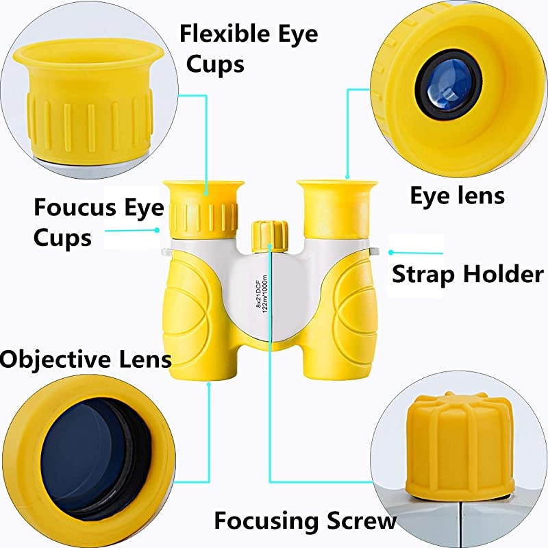 Lightweight Compact Binoculars 8x21 Binoculars for Kids Adults Mini Folding Binoculars for Bird Watching Traveling Sightseeing Concert Theater Opera Green