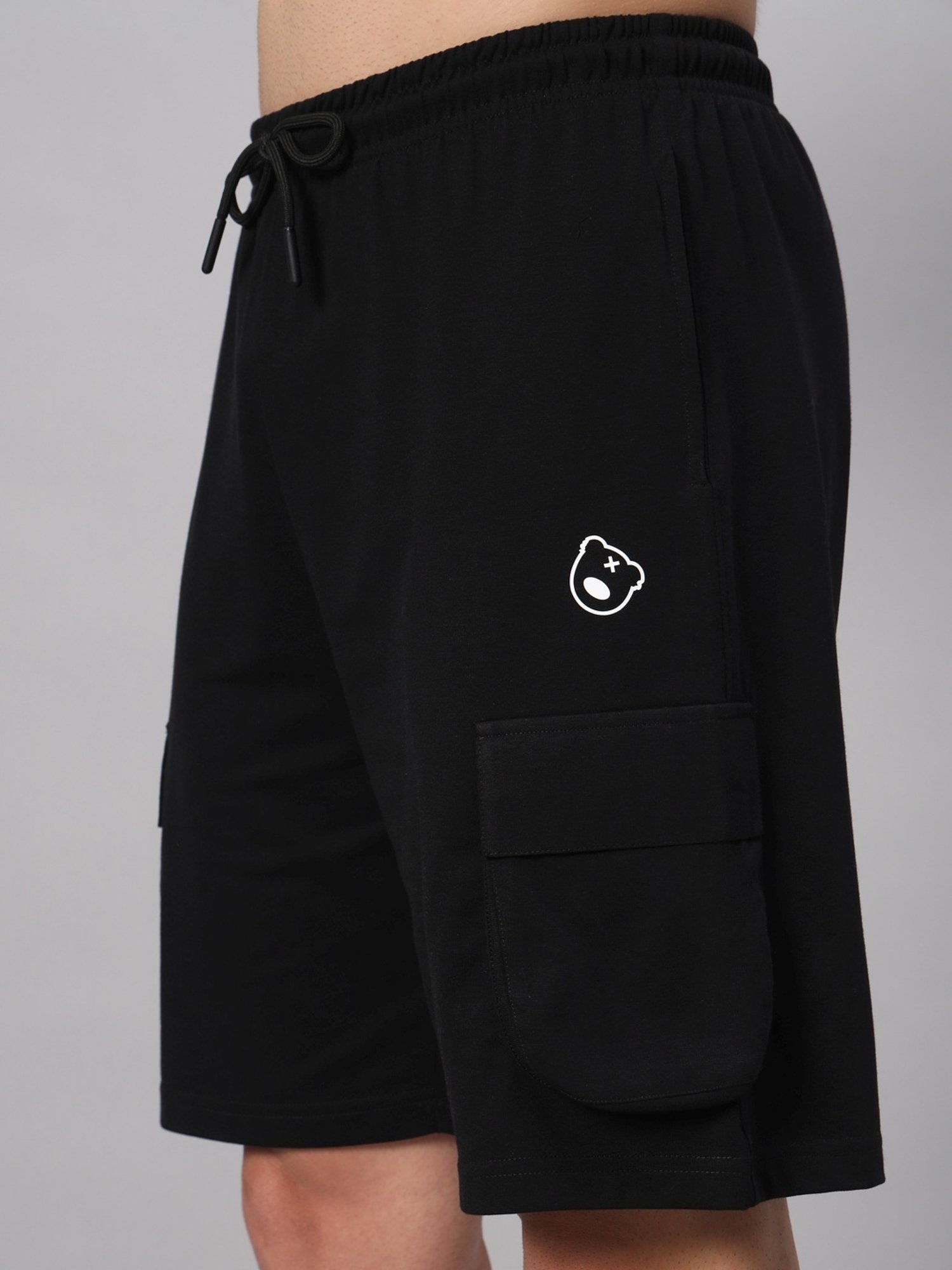 Griffel Grey Cotton Loose Fit Printed Co-Ord Set