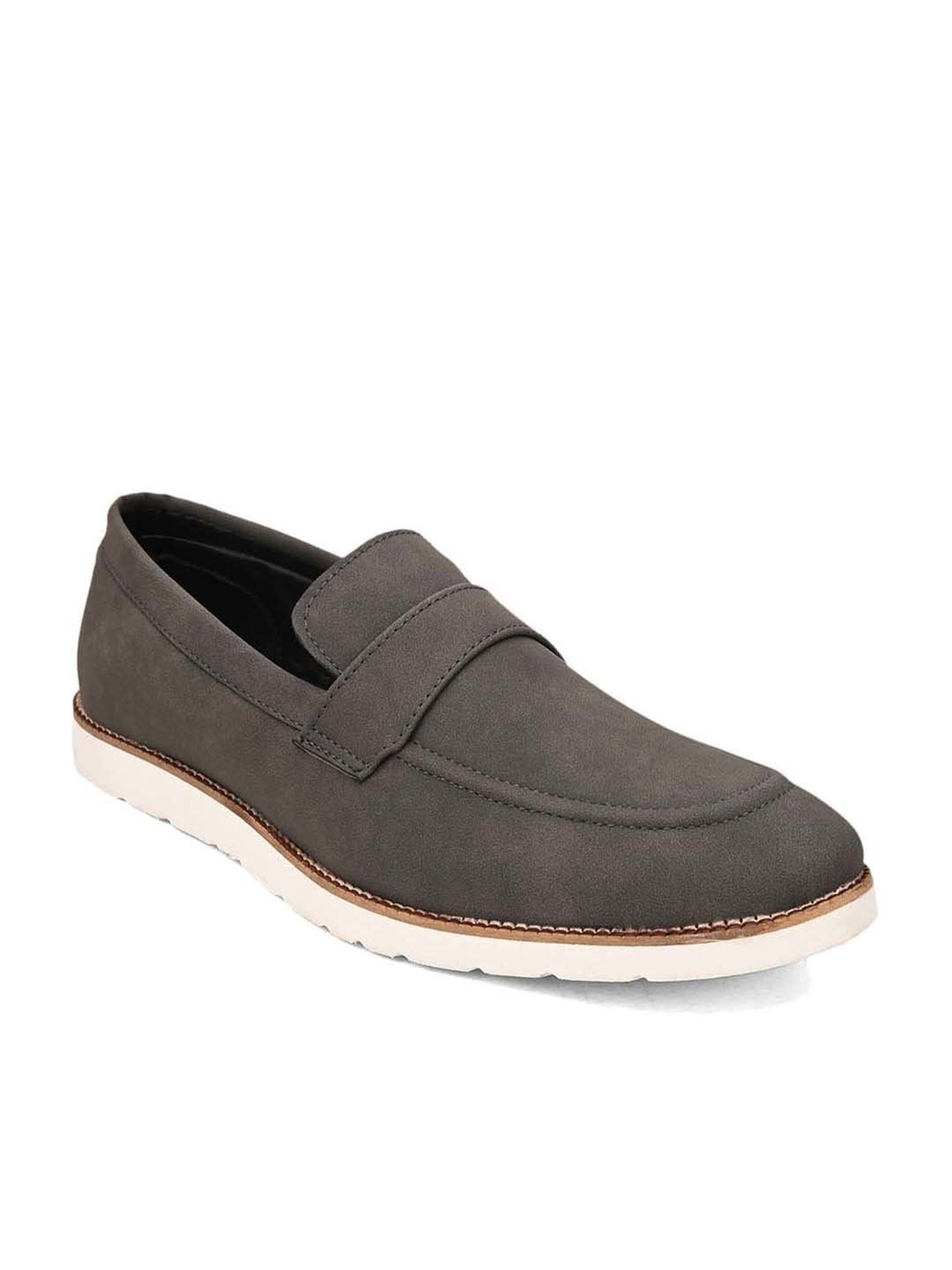 Hydes N Hues Men's Grey Casual Loafers