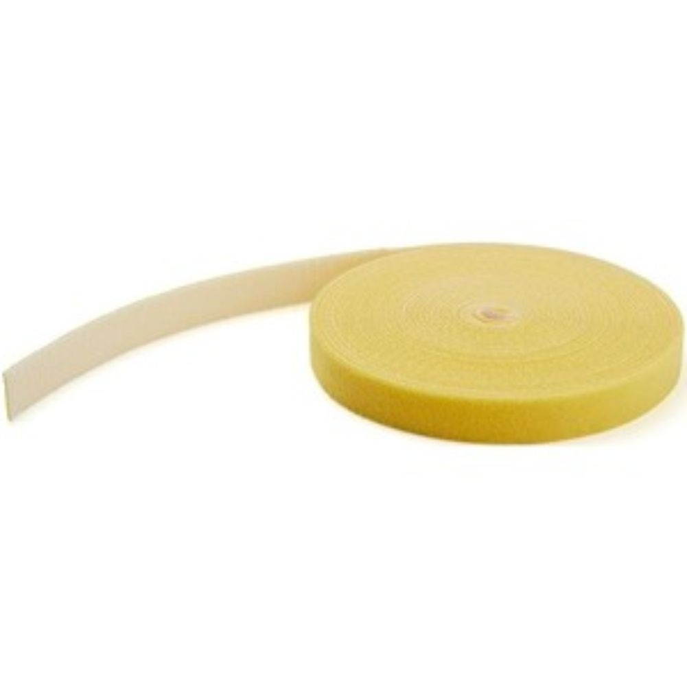 StarTech.com HKLP100YW Hook and Loop Tape - 100 ft. - Reusable Adjustable Cable Ties - Yellow (HKLP100YW)
