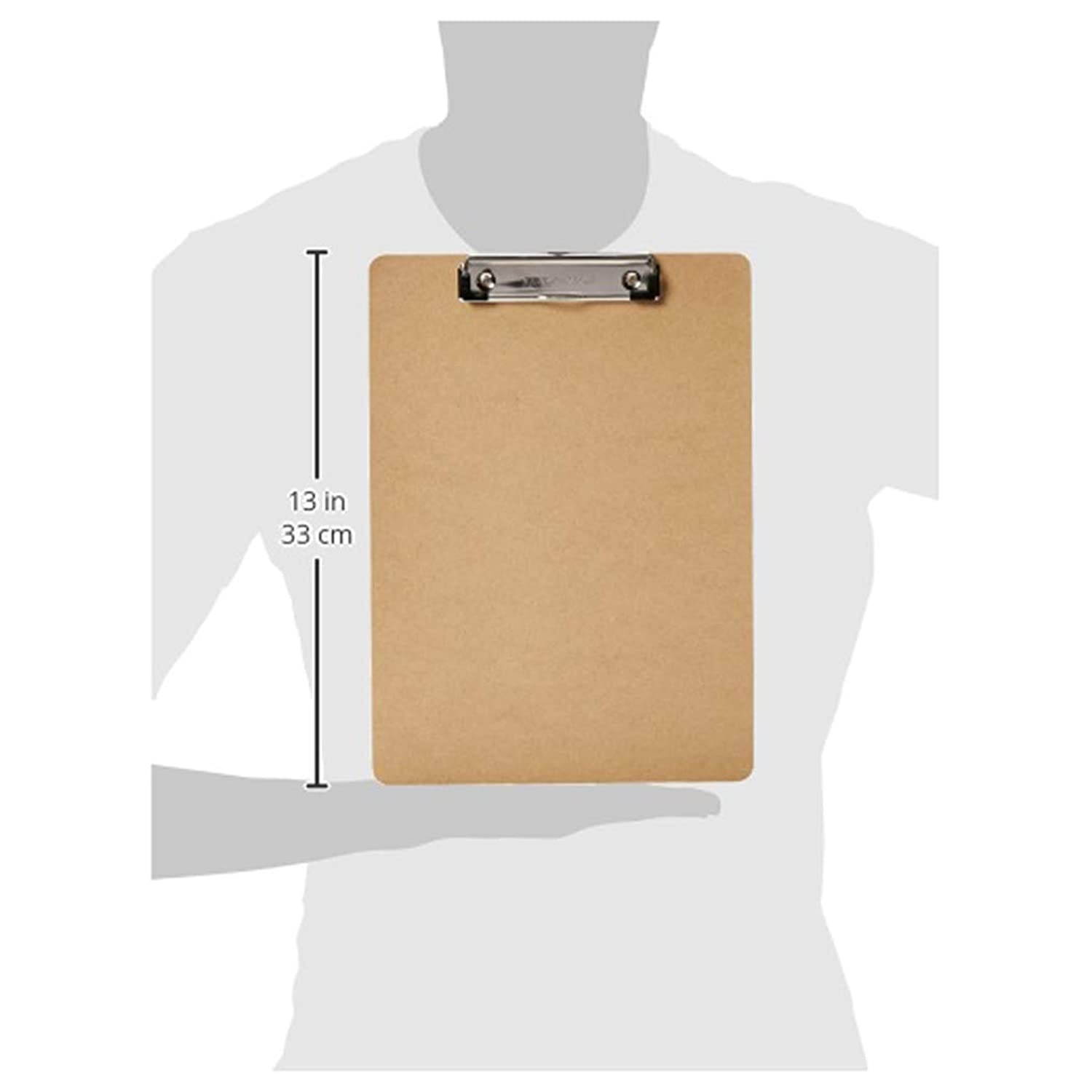 AmazonBasics Hardboard Office Clipboard - 6-Pack
