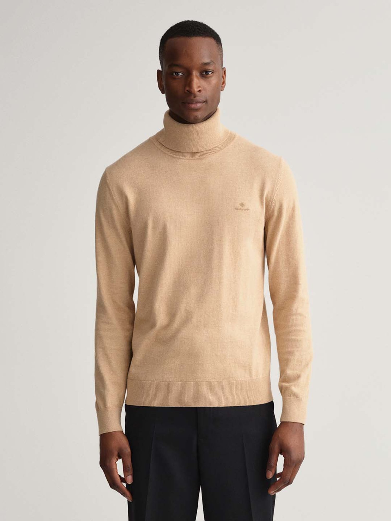 GANT Beige Roll Collar Sweater