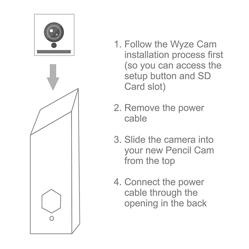 CASE for Wyze Cam Make Your Wyze Cam More Discreet and Beautiful with This Camera Housing That Doubles as a Holder Fits Wyze Cam and Wyze Cam v2 Does NOT Fit Wyze Cam Pan