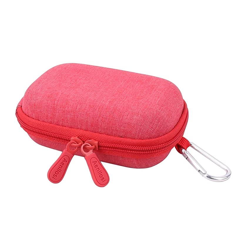 Hard Carrying Case for Canon PowerShot ELPH 180/190 Digital Camera (Carrying case, Red)