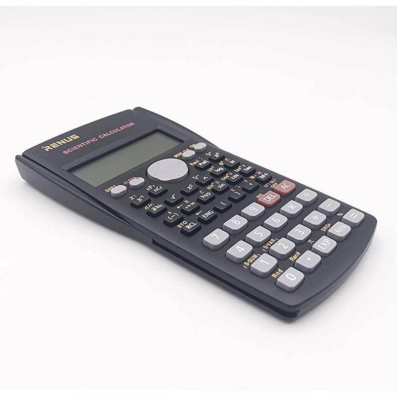 2 Packs 2Line Engineering Scientific Calculator Function Calculator for Student and Teacher 4 AAA Batteries Included
