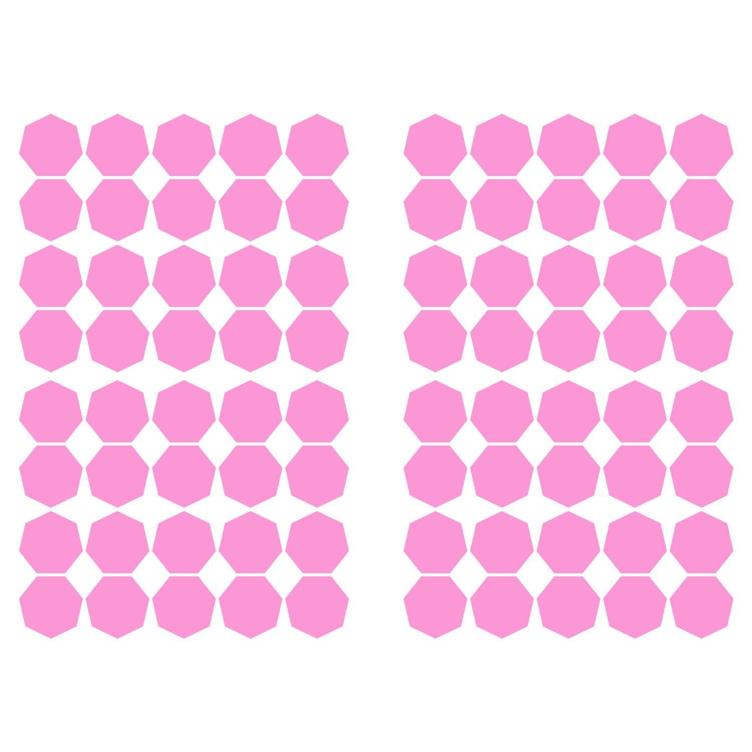 LiteMark 1 Inch Yellow Removable Heptagon Decals - Pack of 160