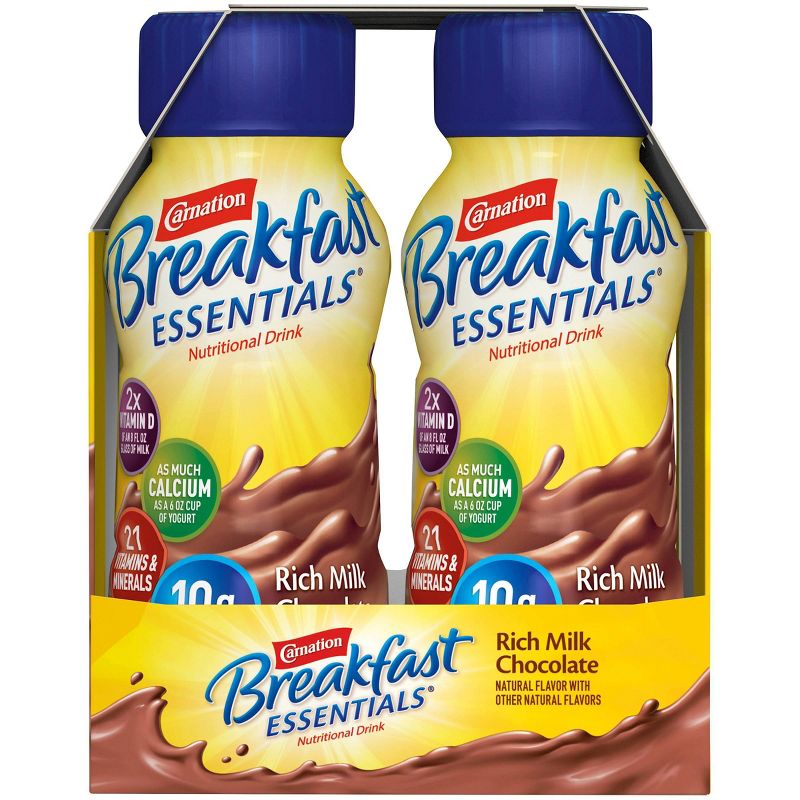 Carnation Breakfast Essentials Ready to Drink Rich Milk Chocolate - 6ct/48oz