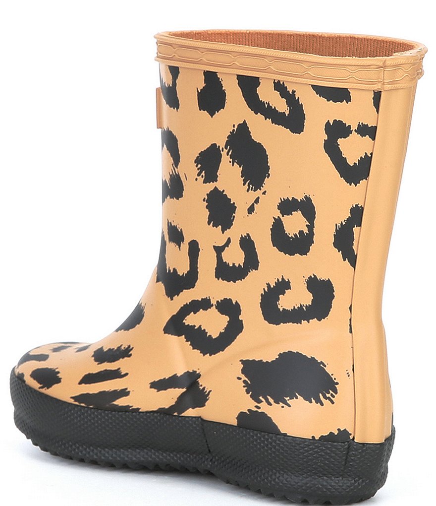 Hunter Girls' First Classic Hybrid Leopard Print Rainboots (Infant)