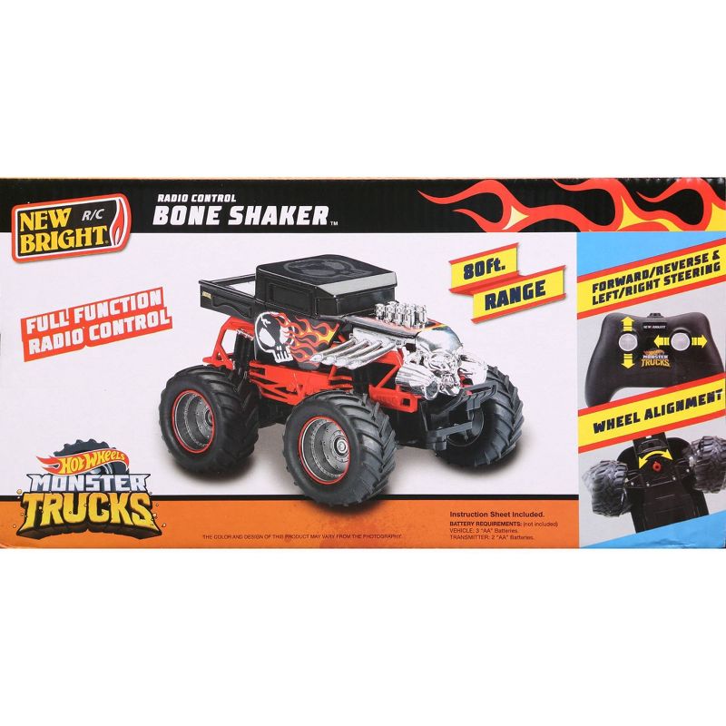 New Bright 1:24 R/C Hot Wheels Monster Truck Bone Shaker
