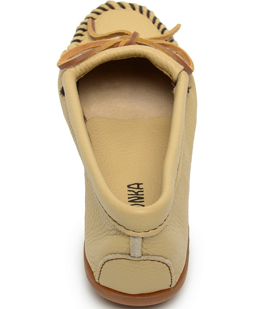Minnetonka Deerskin Kilty Moccasins