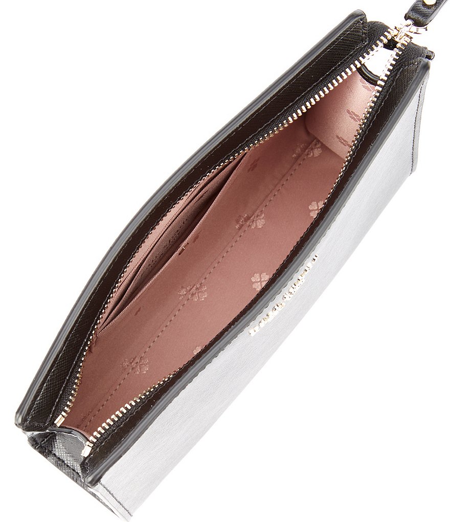 Michael Kors Zebra Signature Jet Set Double Zip Wristlet