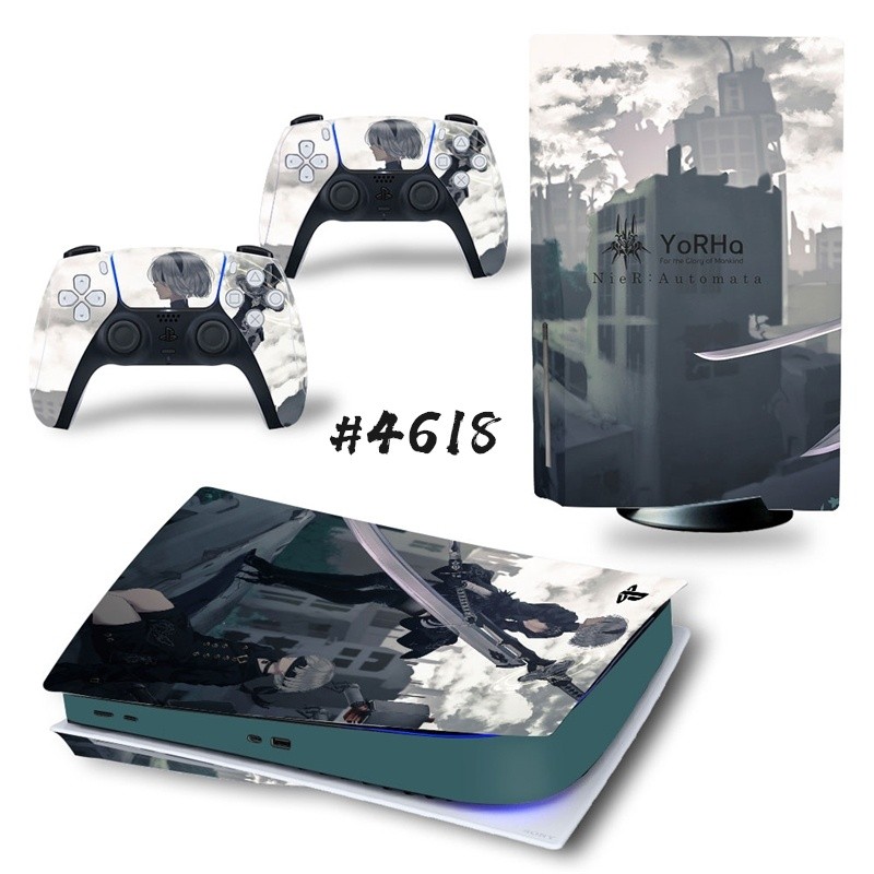 NieR Automata PS5 Disc Skin Sticker Protector Decal Cover for PlayStation 5 Console & Controller PS5 Disk Skin Sticker Vinyl
