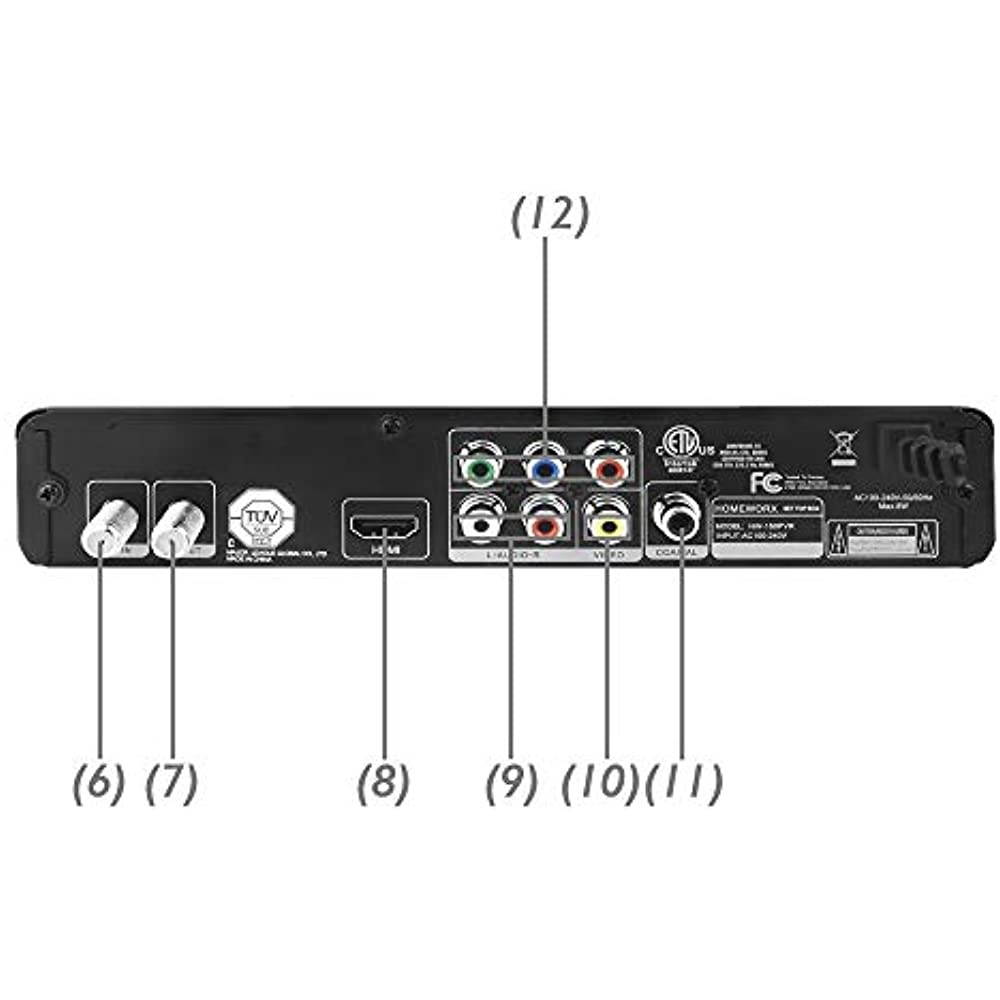 MEDIASONIC  HW-150PVR Homeworx ATSC Digital TV Converter Box w/ Media Player & Recording PVR Function (Black) - New