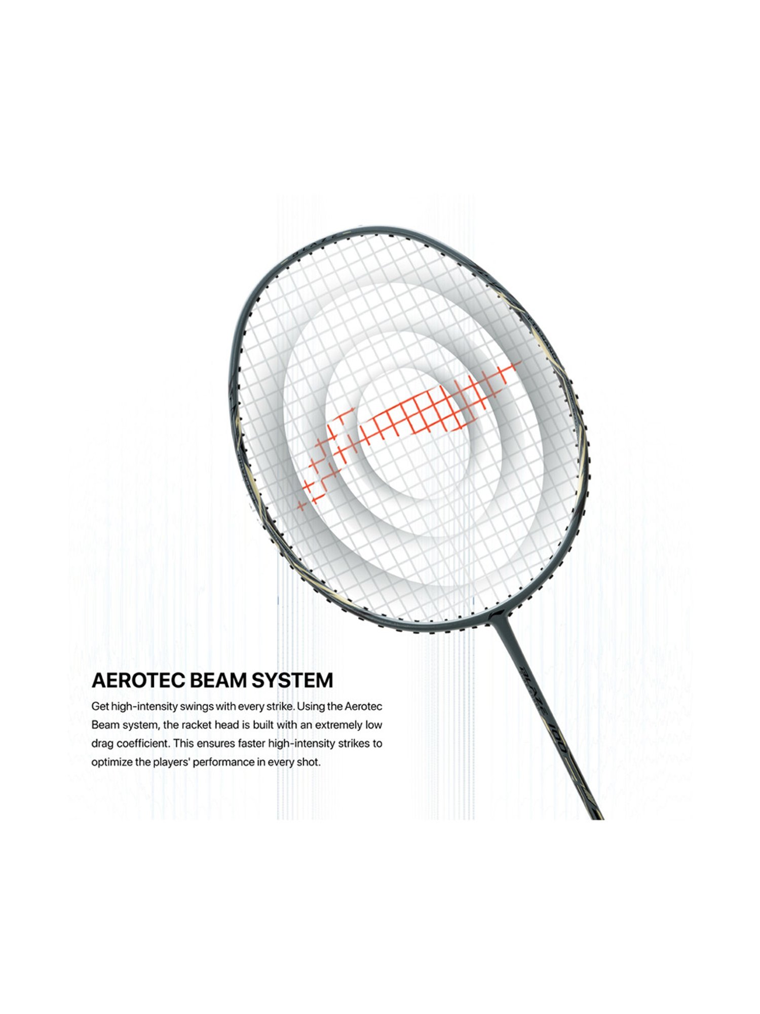Li-Ning Blaze 100 Badminton Racket (Gun Metal) Size - Medium