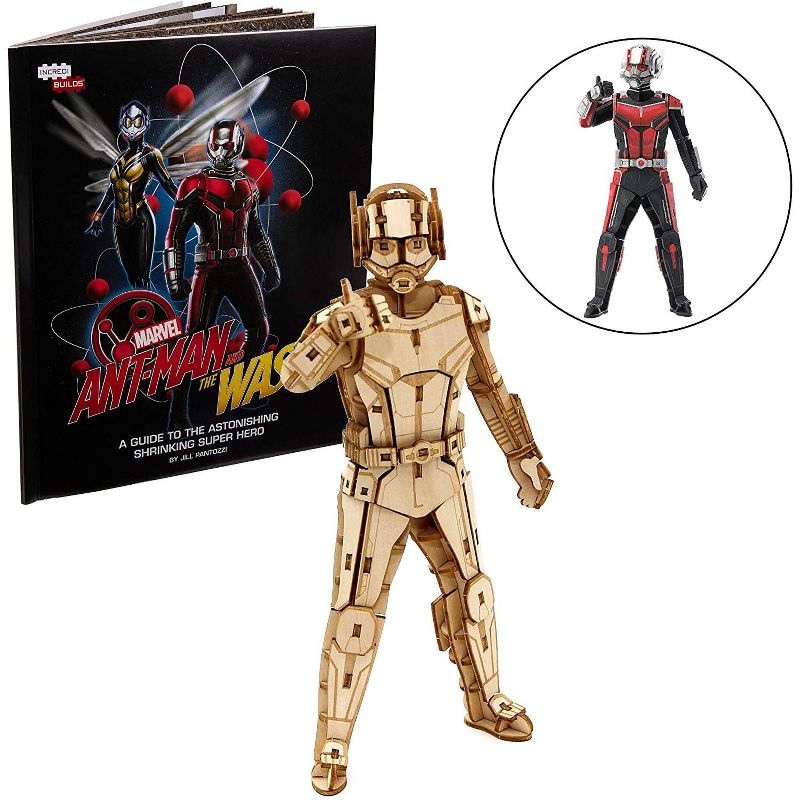 Incredibuilds Marvel Ant Man Book & Wood Model Figure Kit