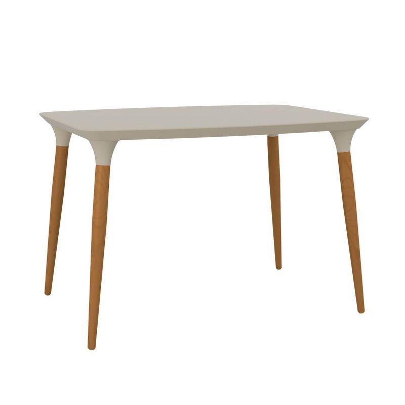 45.47" Homedock Rectangle Dining Table Off White/Cinnamon - Manhattan Comfort