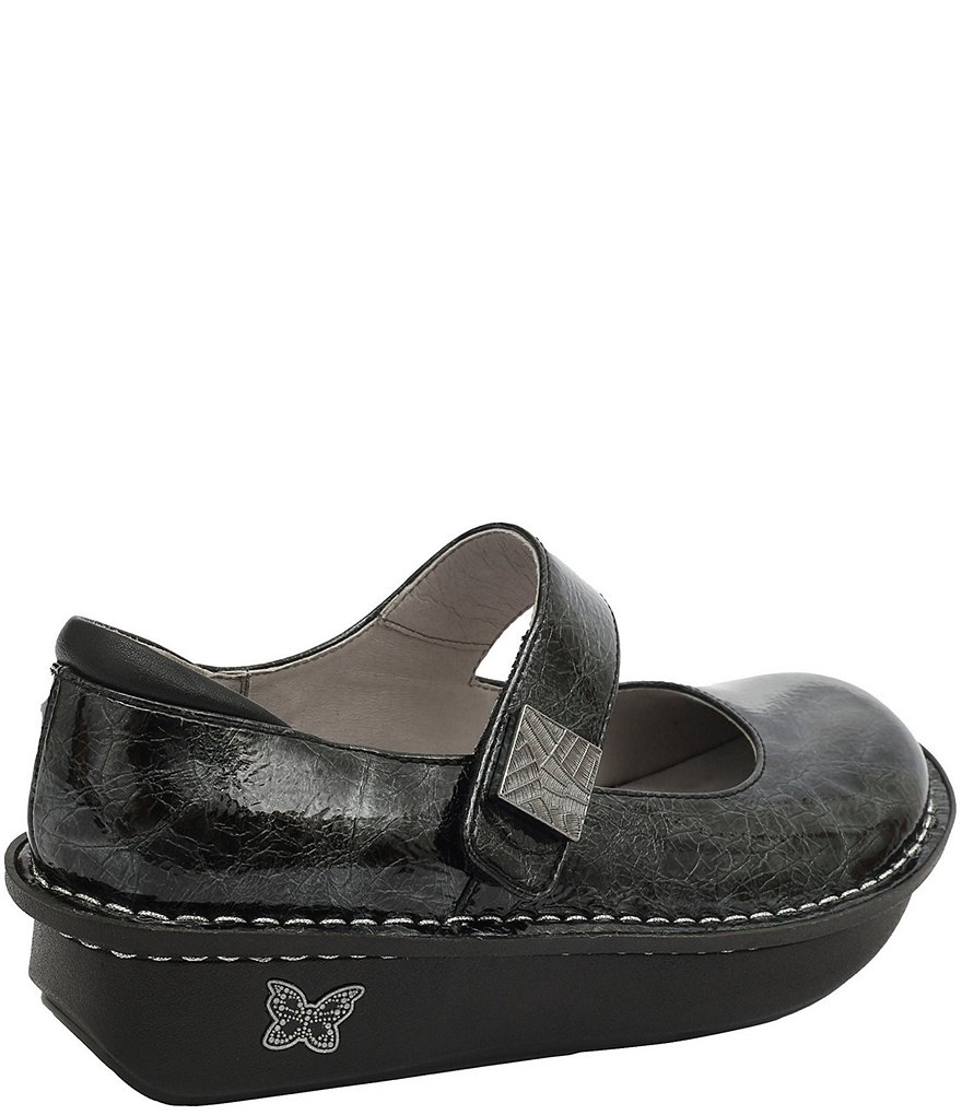 Alegria Paloma Mantle Print Leather Mary Janes