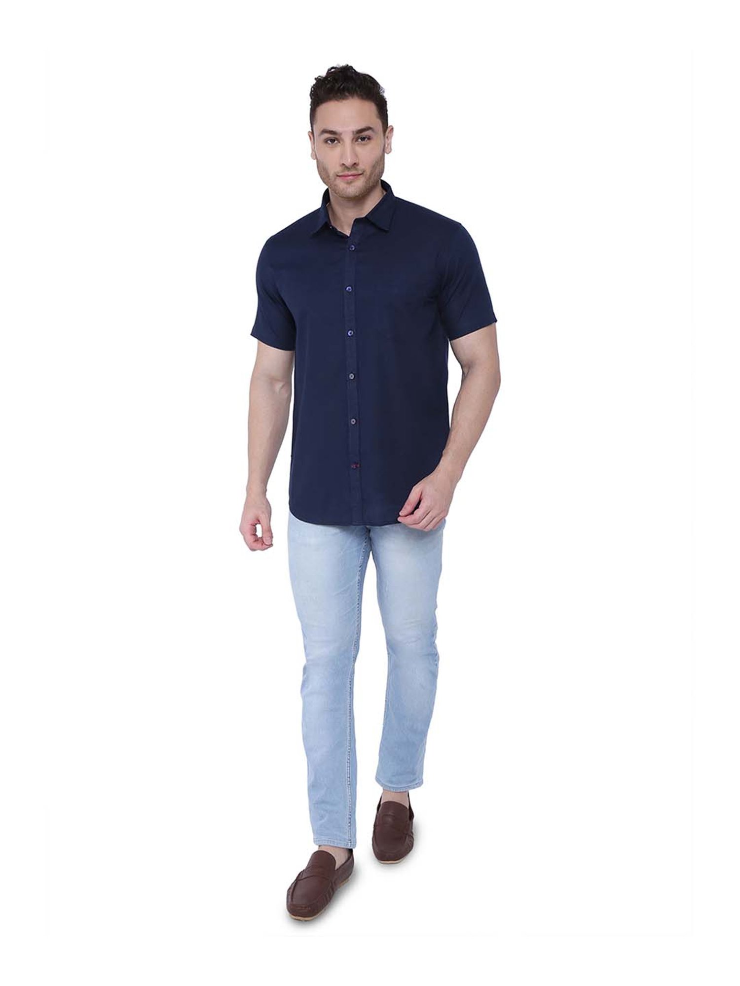 Southbay Navy Regular Fit Shirt