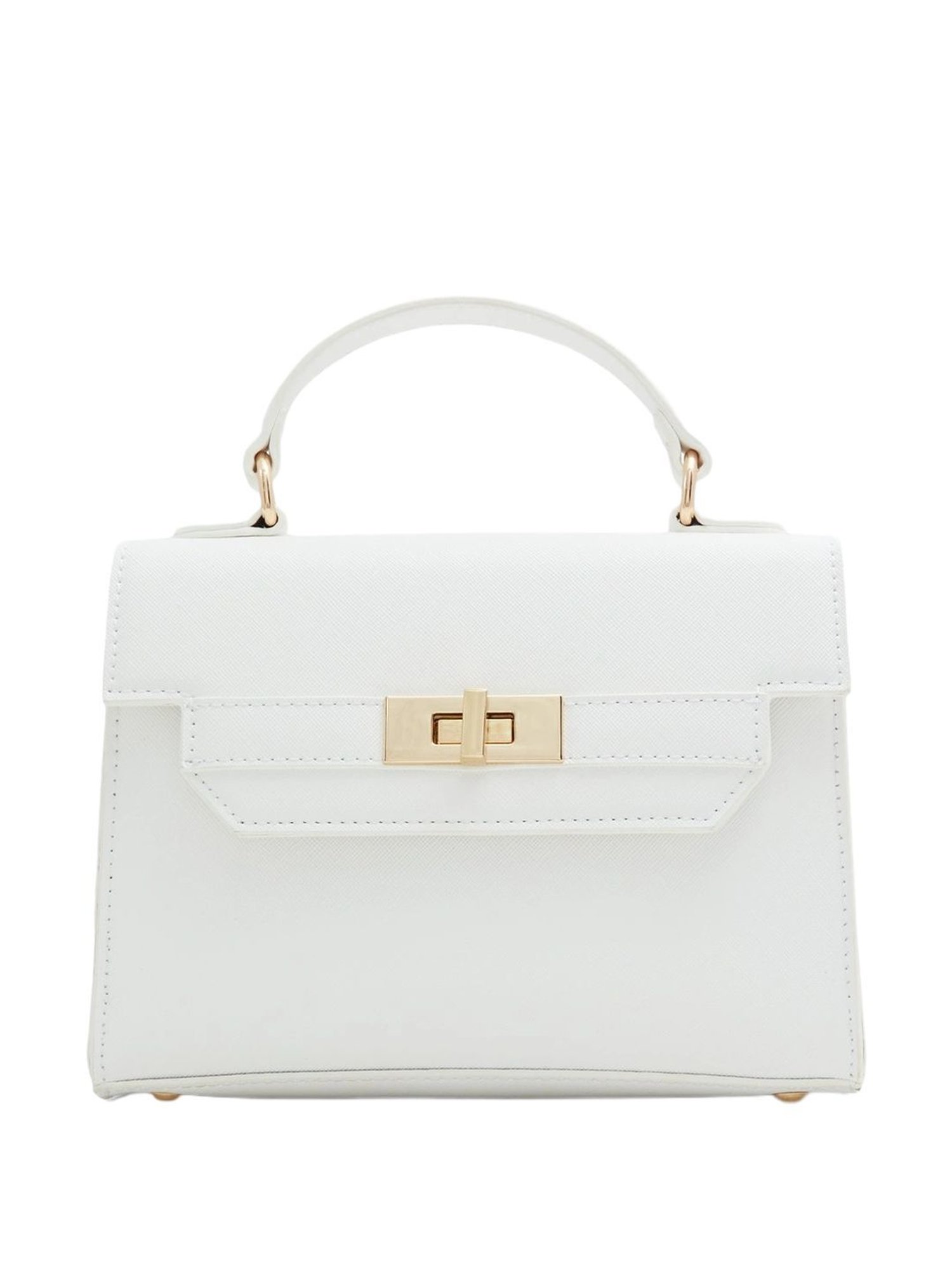Call It Spring White Solid Small Handbag