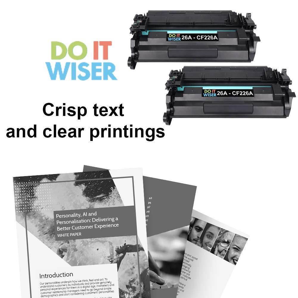 Compatible Toner Cartridge Replacement for HP 26A CF226A 26X CF226X Laserjet Pro M402n M402dn M426 M402d M402dw Laser Jet MFP M426fdw M426fdn M402 M426dw Printer Ink (Black, 2-Pack)